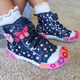 Toddler Girl Hight Top Sneakers Denim